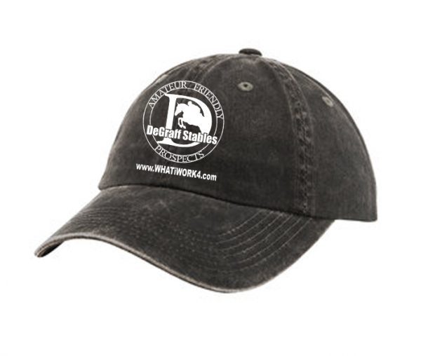 Ladies Cap LPWU Washed Black DGS Am