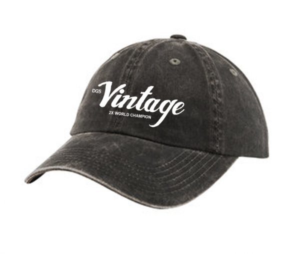 Ladies Cap LPWU Washed Black DGS Vintage